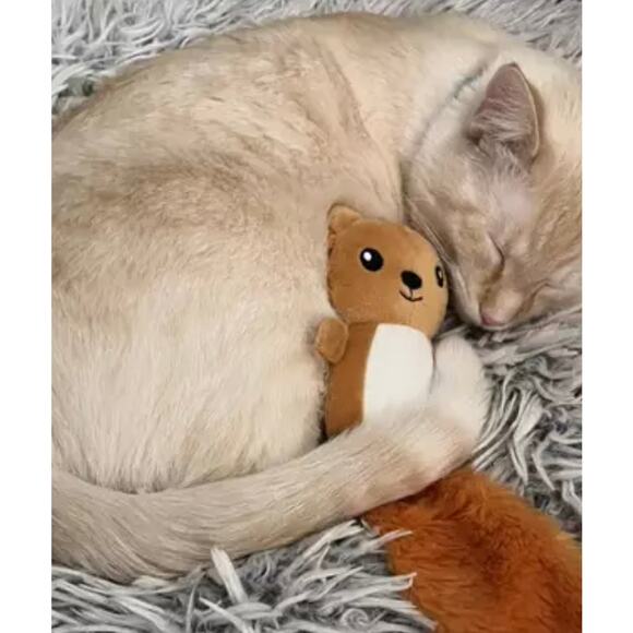 Sound Chip Plush Cat Toy Orange Boots & Barkley™ Giggles Battery Included s37 - Picture 4 of 5